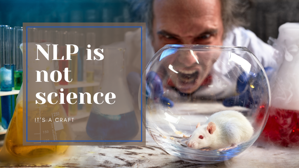 NLP is a craft, not a science